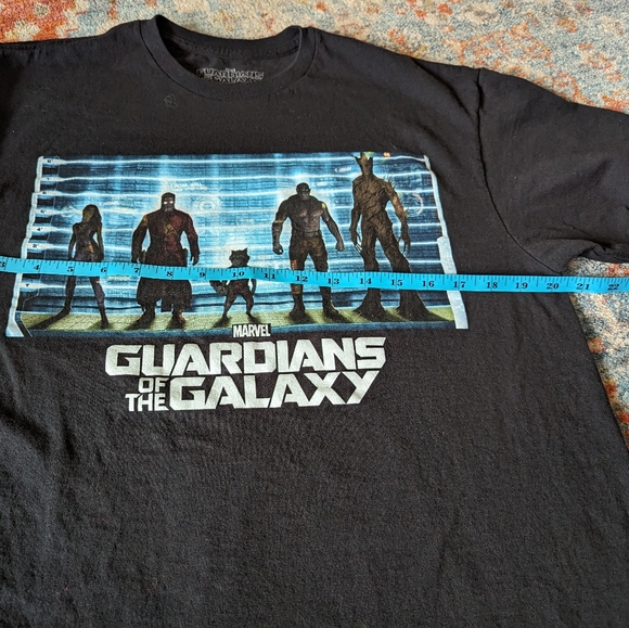Marvel Guardians Of The Galaxy Movie Characters Rocket Black T-Shirt Size L 97 - Picture 6 of 8